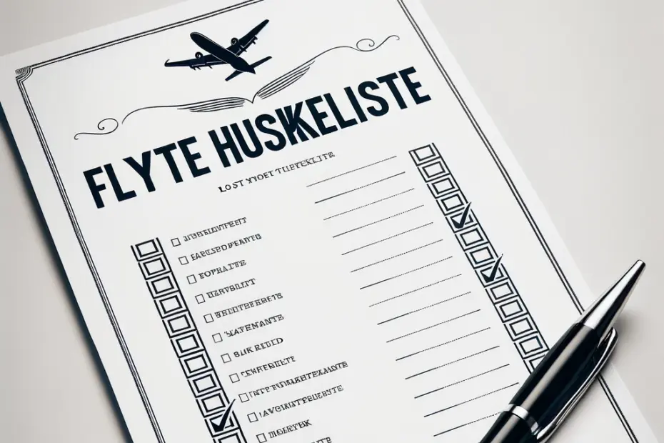 flytte huskeliste